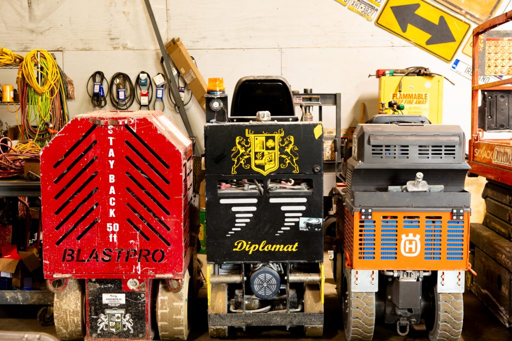 Specialized demolition machinery and attachments